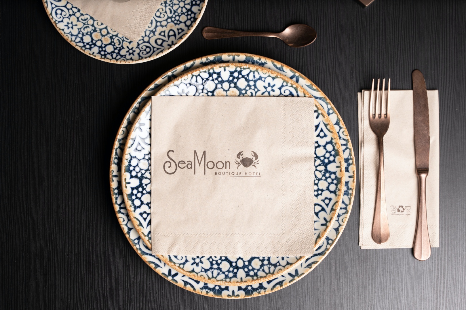 40x40cm Geri Dönüşümlü Selüloz 2 Katlı Tek Renk Baskılı Peçete